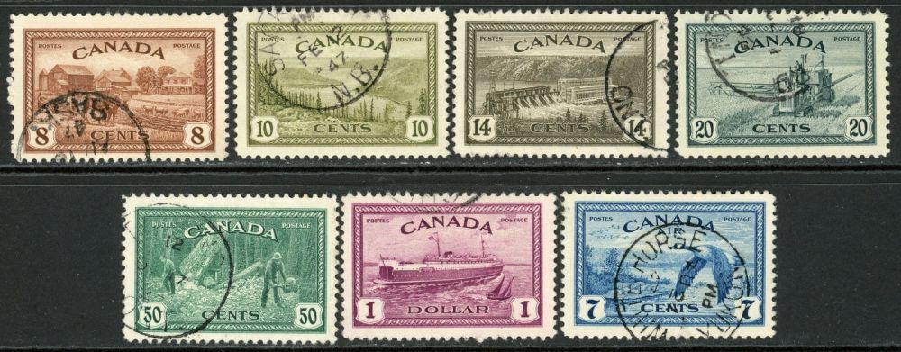 Canada 1946-47 SG.401-407 F/U