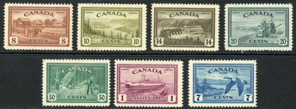 Canada 1946-47 SG.401-407 M/M (1)