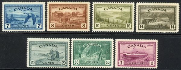 Canada 1946-47 SG.401-407 M/M