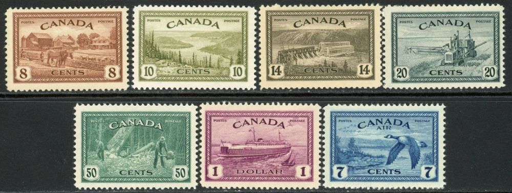 Canada 1946-47 SG.401-407 U/M