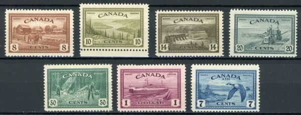 Canada 1946-7 SG.401-407 M/M