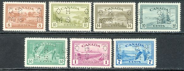 Canada 1946 SG.O153-O159 U/M