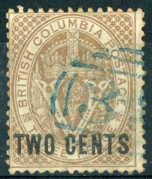 Canada / British Columbia 1868 SG.28 F/U