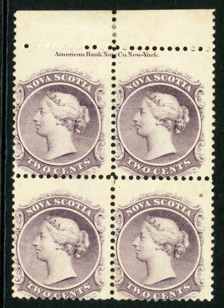 Canada / Nova Scotia 1860 SG.22 mint block of 4