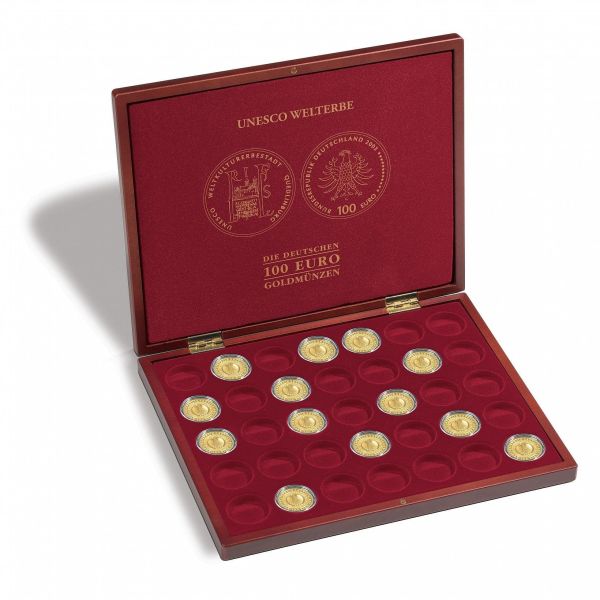 Case for 35 German 100-Euro Gold Coins UNESCO