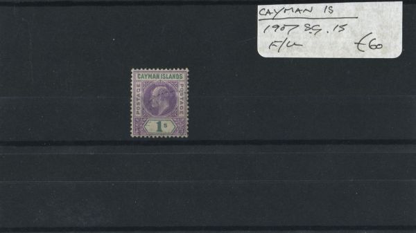 Cayman Islands 1907 SG.15 F/U