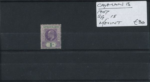 Cayman Islands 1907 SG.15 M/M