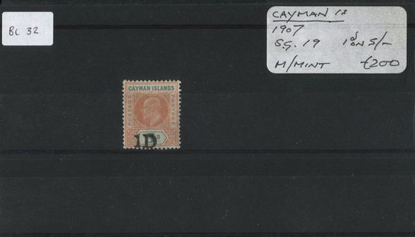 Cayman Islands 1907 SG.19 M/M