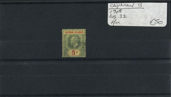 Cayman Islands 1908 SG.32 F/U