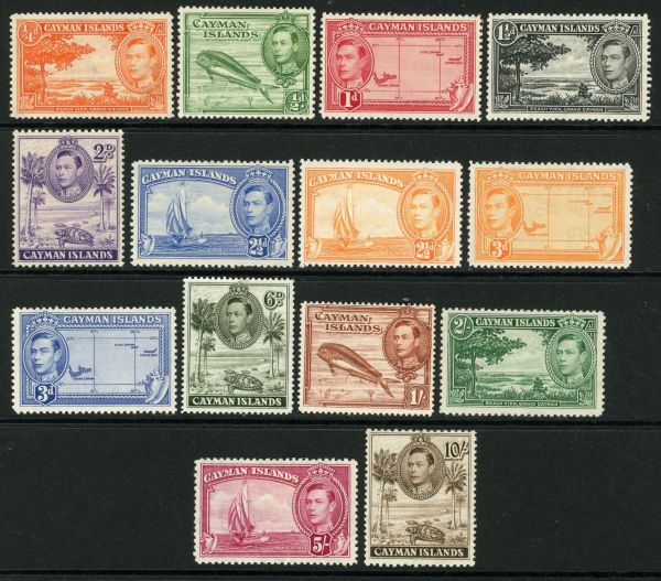 Cayman Islands 1938-48 SG.115-126a M/M (2)