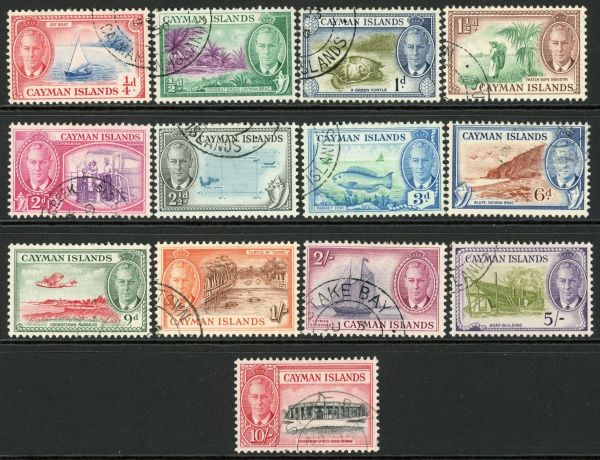 Cayman Islands 1950 SG.135-147 F/U