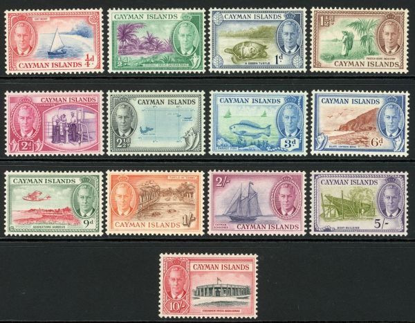 Cayman Islands 1950 SG.135-147 M/M (1)