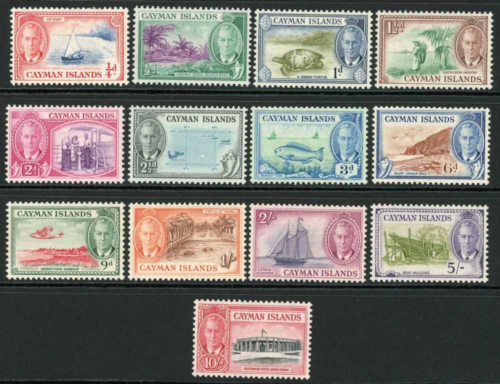 Cayman Islands 1950 SG.135-147 M/M (10)