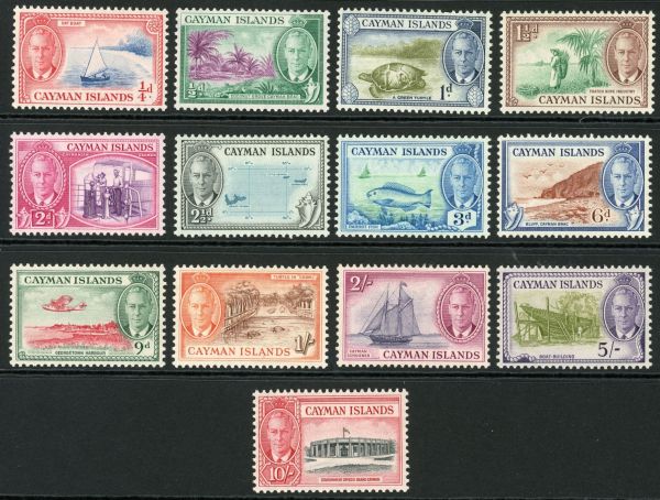 Cayman Islands 1950 SG.135-147 M/M