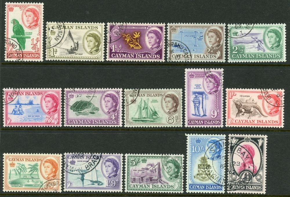 Cayman Islands 1962-64 SG.165-179 F/U