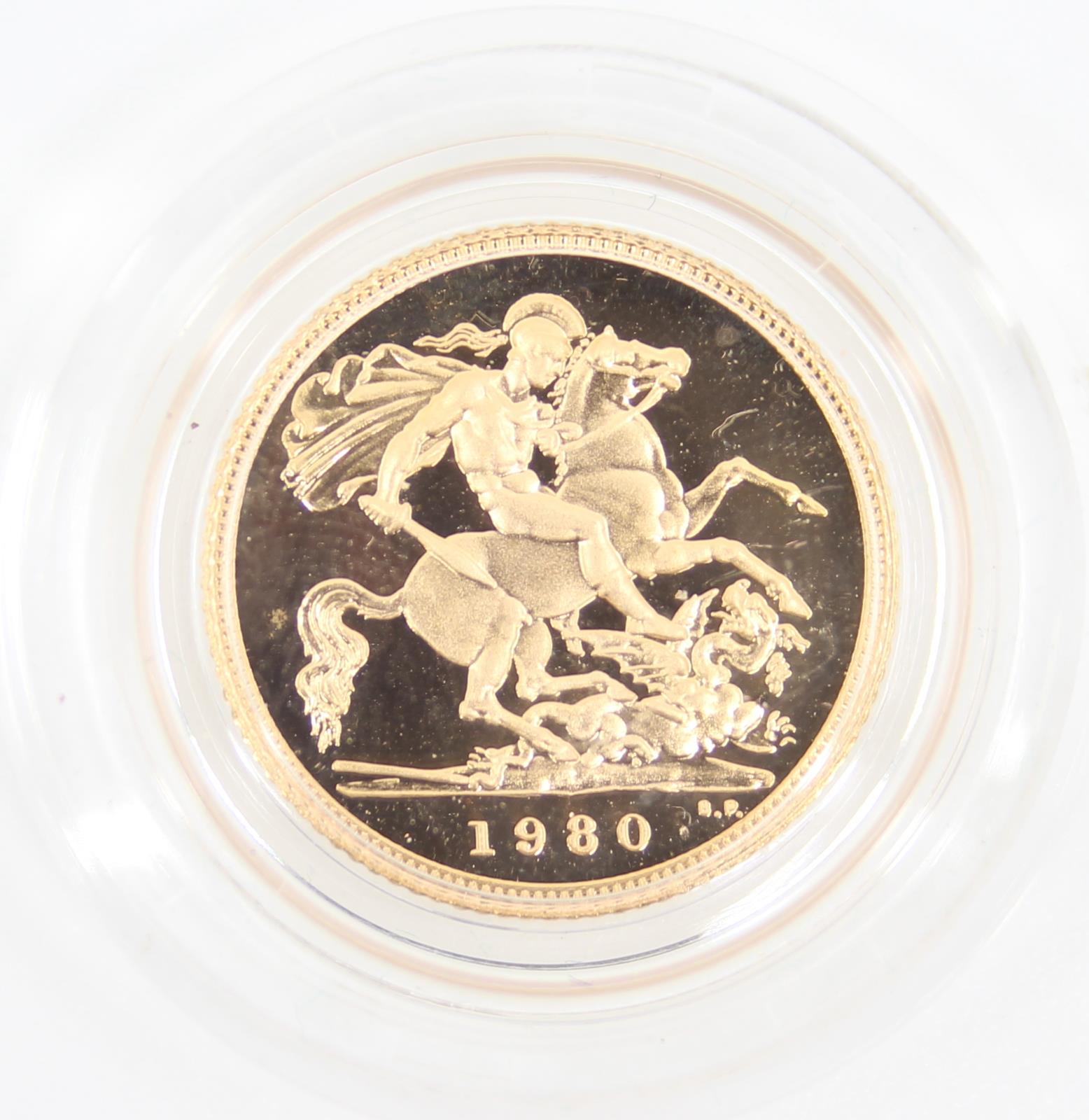 1980 UK Gold Proof Sovereign Set