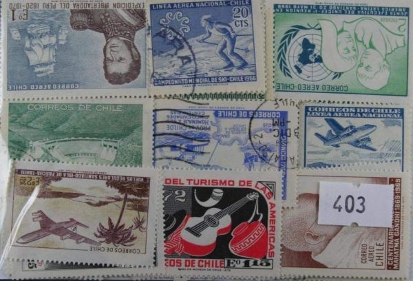 Chile 100 Stamps (403)