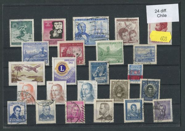 Chile 24 Stamps (608)