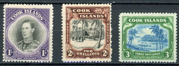 Cook Islands 1938 SG.127-129 M/M