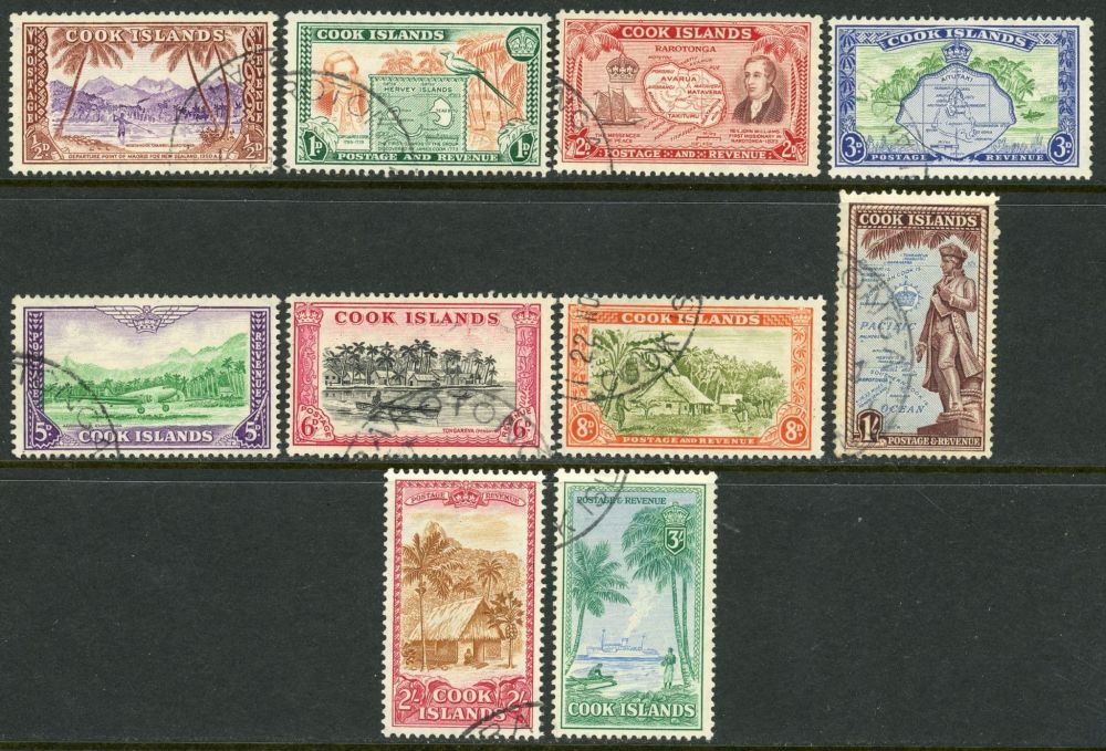 Cook Islands 1949-61 SG.150-159 F/U