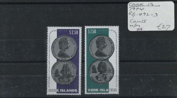 Cook Islands 1974 SG.492-3 U/M