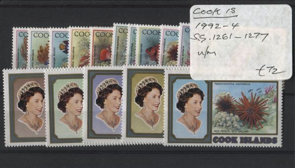 Cook Islands 1992-4 SG.1261-1277 U/M