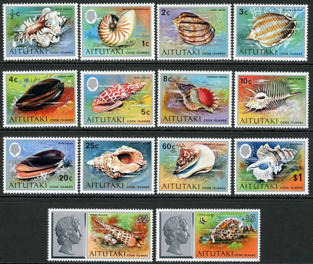 Cook Islands / Aitutaki 1974-75 SG.97-110 U/M