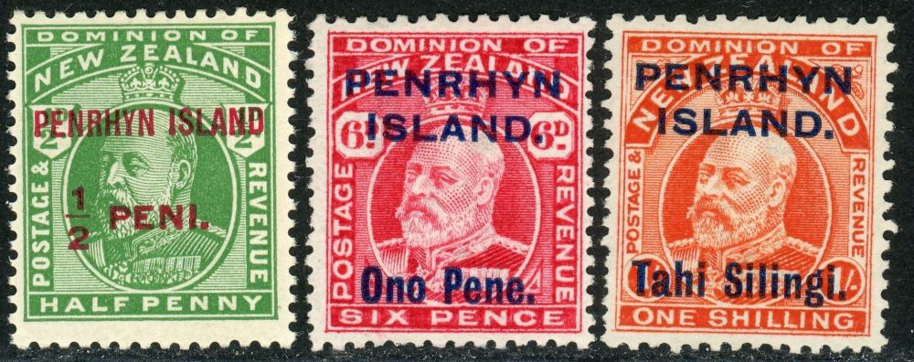 Cook Islands / Penrhyn Island 1914-15 SG.19c-23 M/M