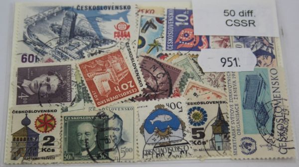 CSSR 50 Stamps Czech (951)