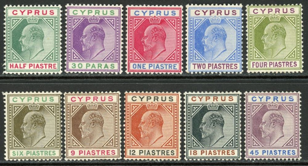 Cyprus 1902-04 SG.50-59 M/M