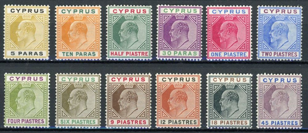 Cyprus 1904-10 SG.60-71 M/M