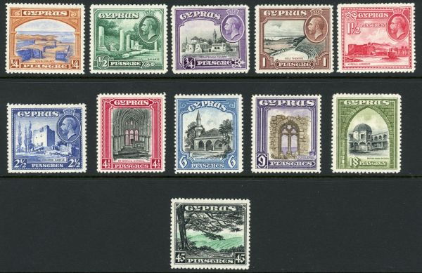 Cyprus 1935 SG.133-143 M/M