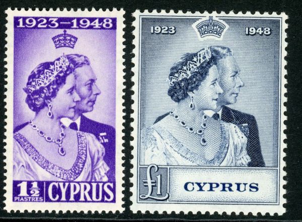 Cyprus 1948 SG.166-167 M/M (1)