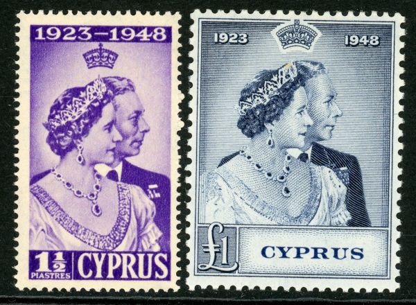 Cyprus 1948 SG.166-167 M/M (2)