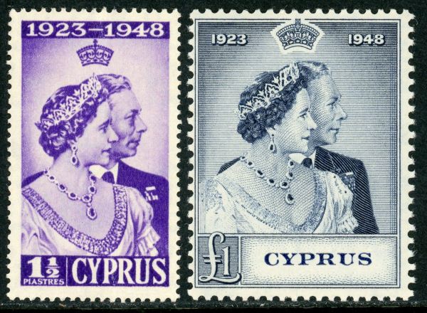 Cyprus 1948 SG.166-167 U/M