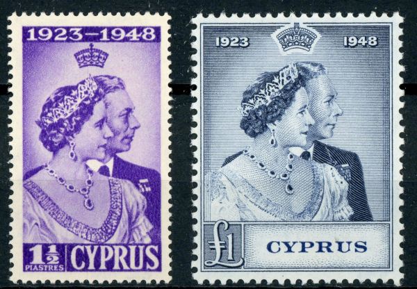 Cyprus 1948 SG.166-167 U/M