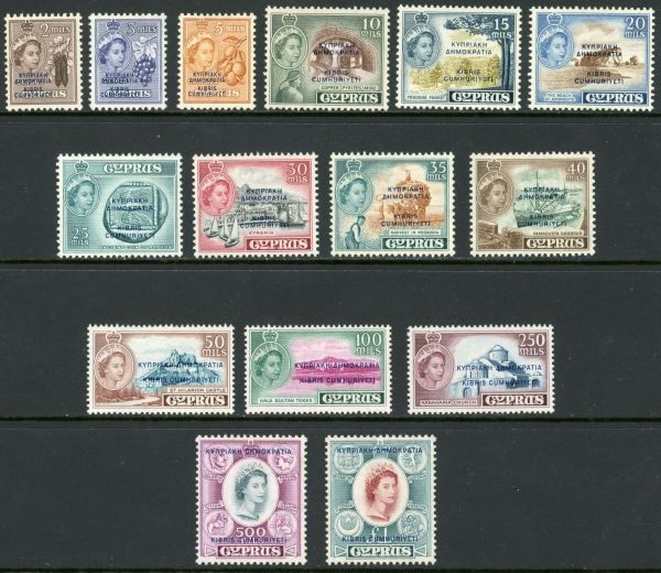 Cyprus 1960 SG.188-202 U/M