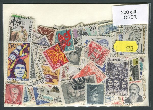 Czechoslovakia 200 Stamps (633)