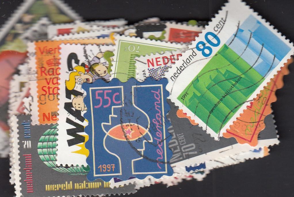 Dutch stamps - Large & small stamps - 100 Stamps