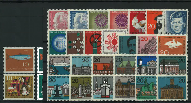 Germany Year Sets 1964 SG1326-1366 - 42 Stamps (+ 1 MS)