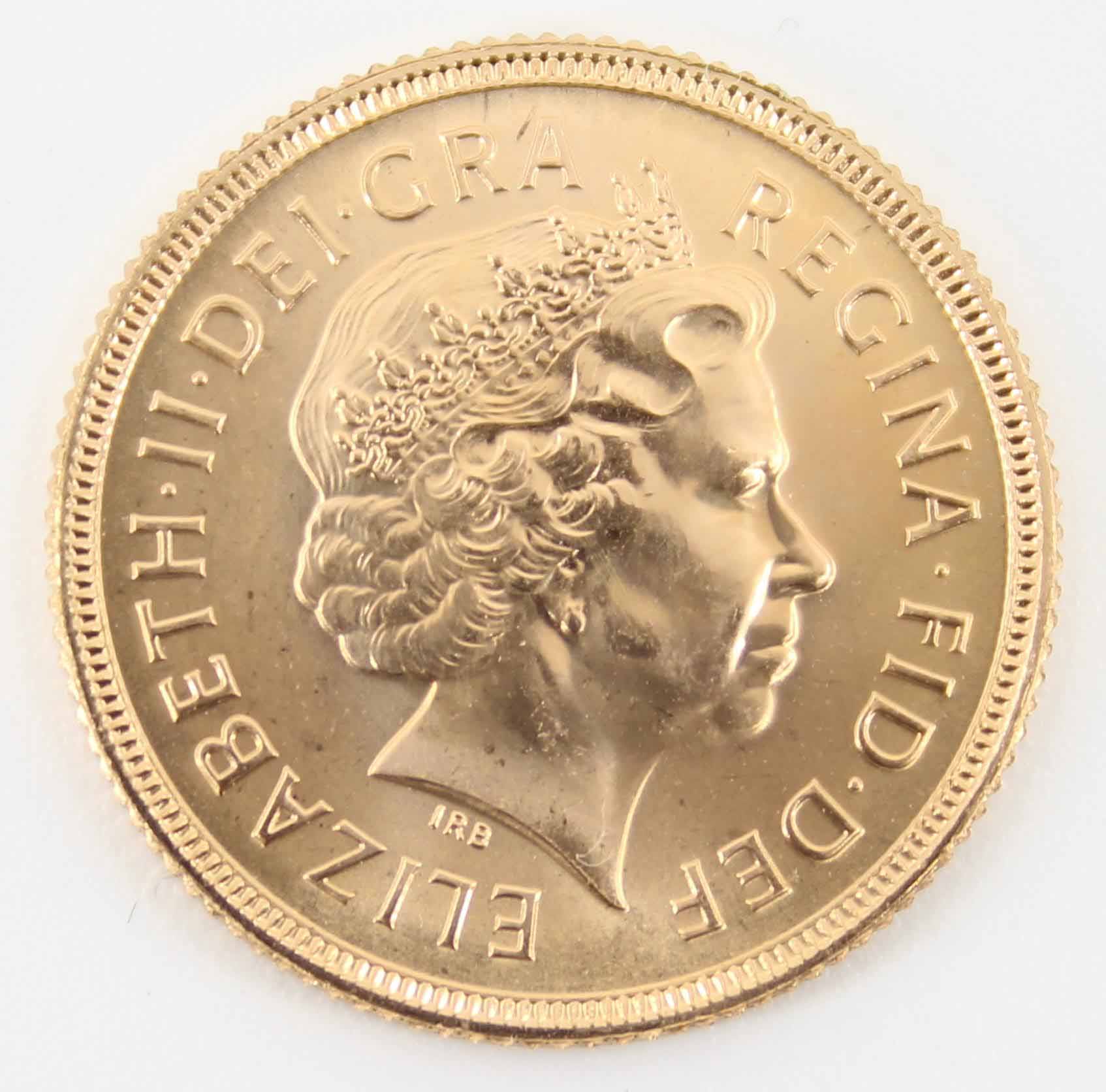 2002 Queen Elizabeth II Sovereign Shield Reverse