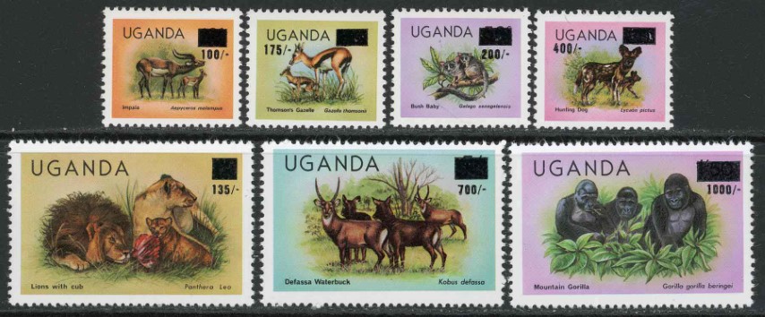 Uganda 1983 SG.421-427 U/M