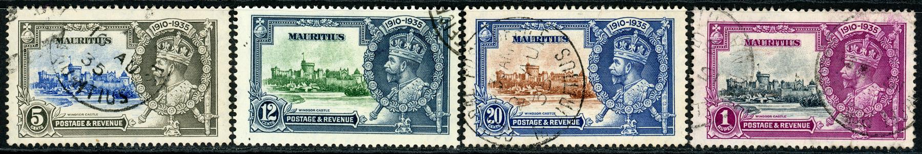 Mauritius 1935 SG.245-248 F/U