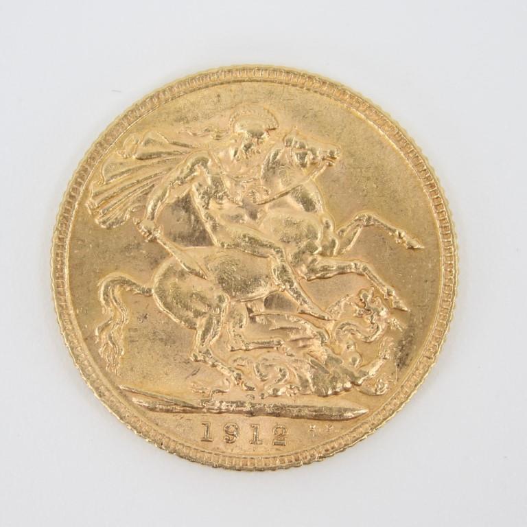 1912 George V Sovereign St. George Dragon