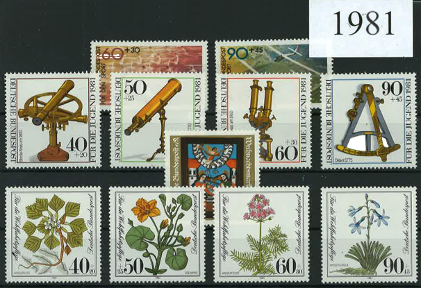 Germany Year Sets 1981 SG1946-1981 - 36 Stamps