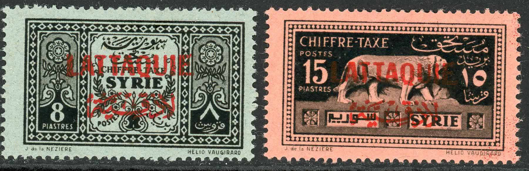 Syria / Latakia 1931 SG.D86-D87 M/M