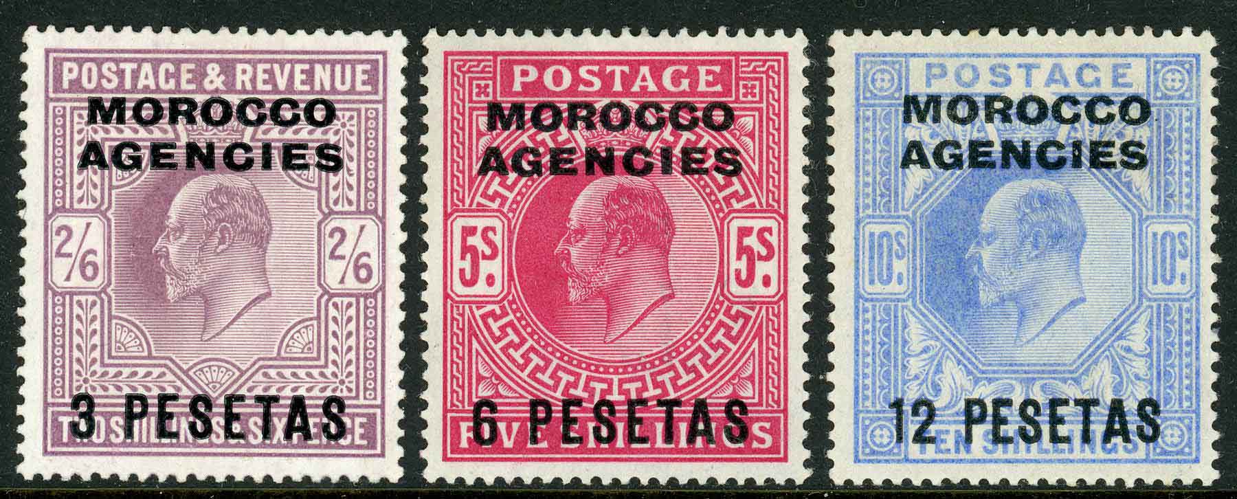 Morocco Agencies 1907-12 SG.112-123 M/M