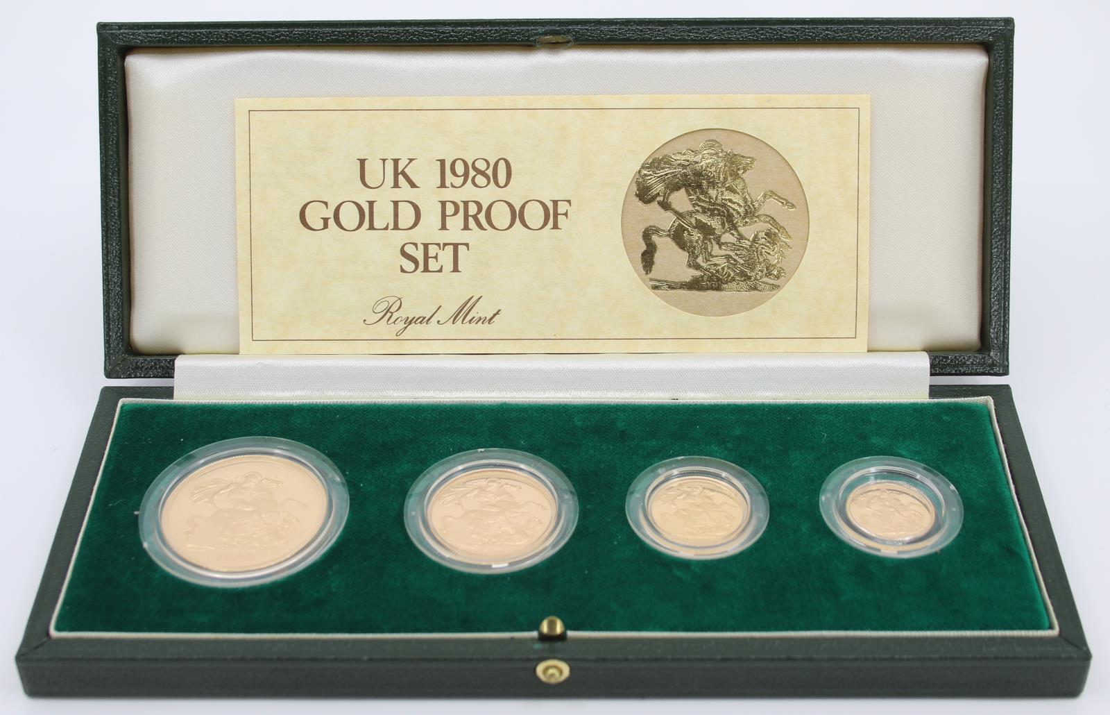 1980 UK Gold Proof Sovereign Set