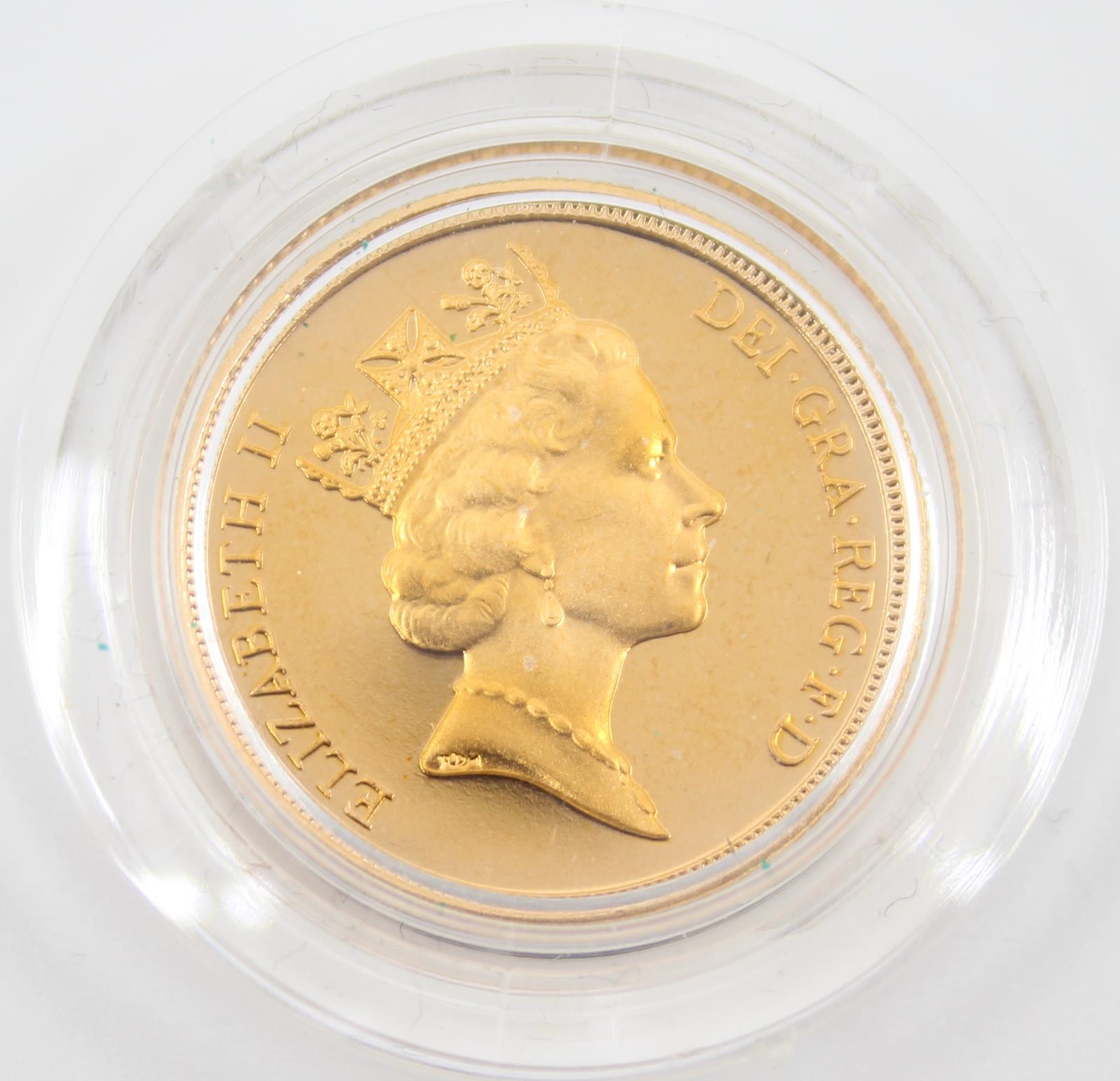 UK 1988 Gold Proof Collection St. George Reverse