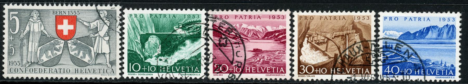 Switzerland 1953 SG.541-545 F/U